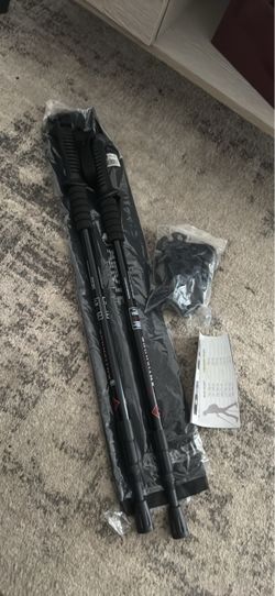 Black Trekking Hiking Poles Set of 2