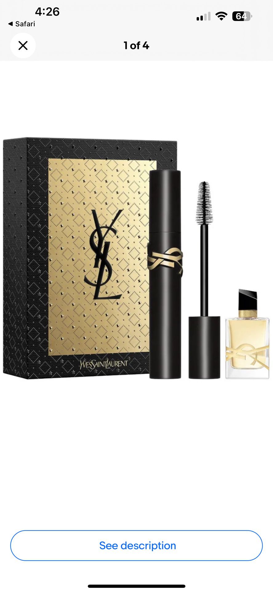 YSL Libre 2-pc Set Gift ~ LIBRE Eau De Parfum 0.25 mL & Mascara 9 ml ~ BNIB