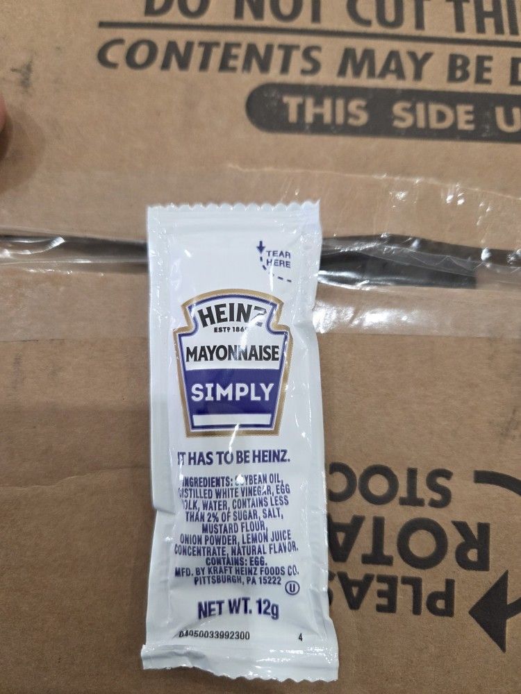 Heinz Mayonnaise 200 12g Pouches