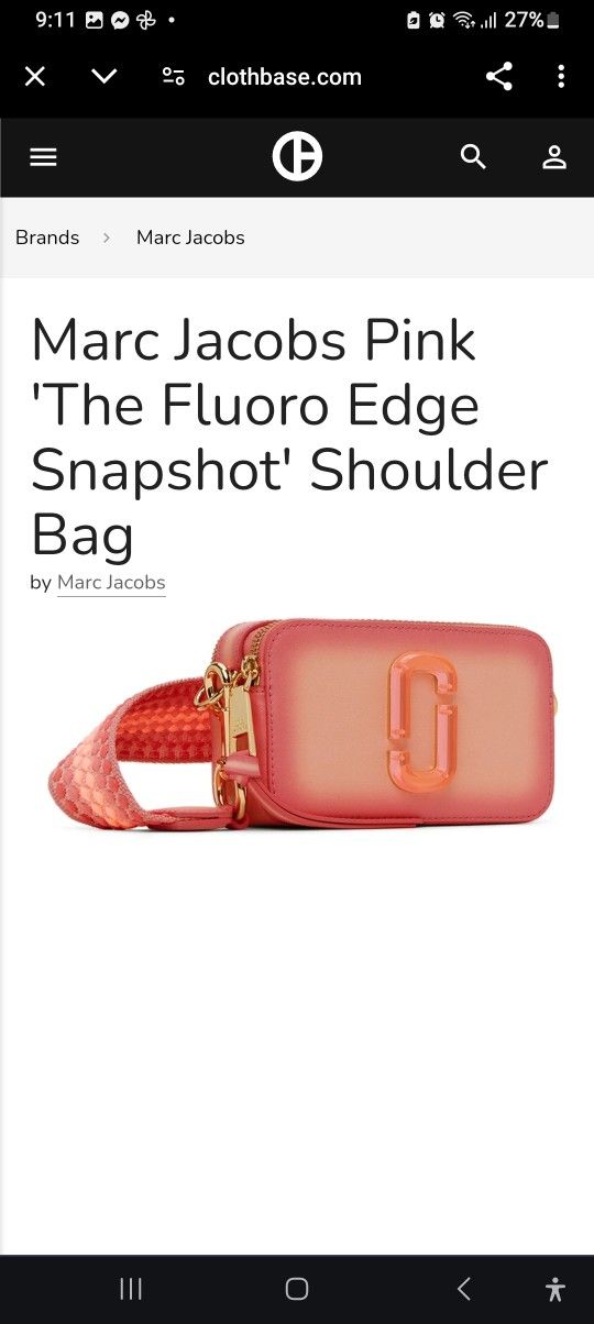  Marc Jacobs Snapshot Leather Crossbody Bag 