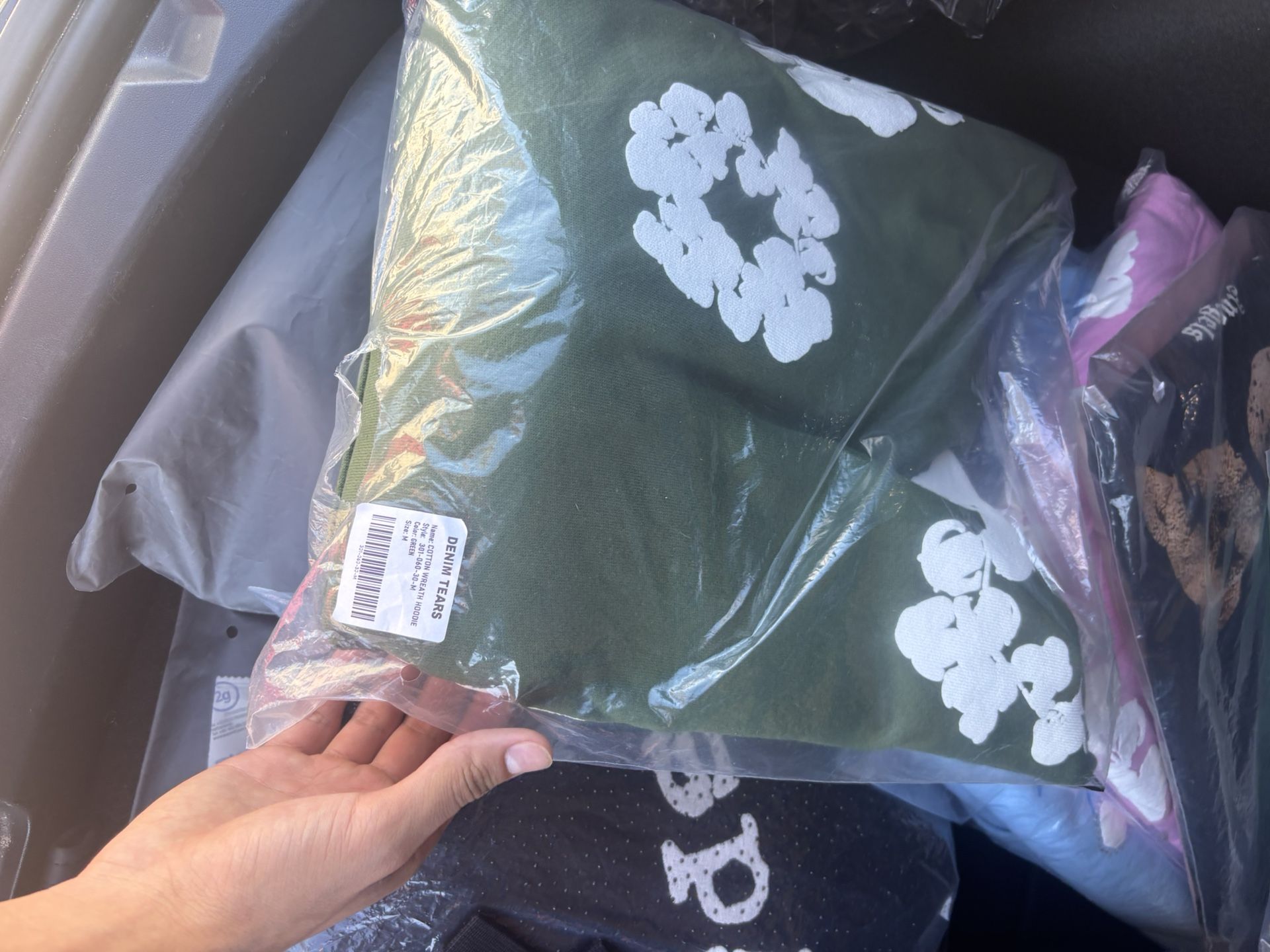 Green denim Tears Size m