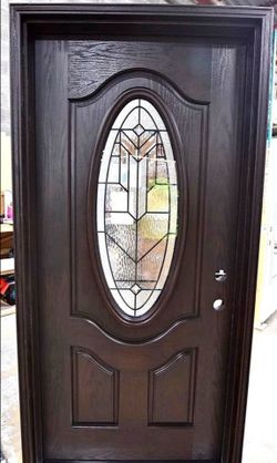 Entry Door with Oval Glass