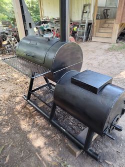 Custom built offset smoker