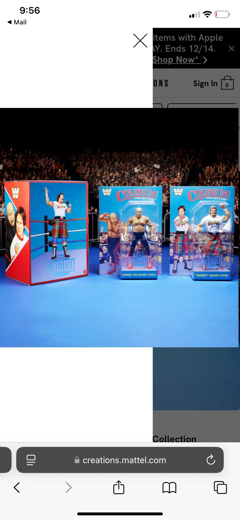 WWE Ultimate Edition Coliseum Collection "Rowdy" Roddy Piper & George "The Animal" Steele 2-Pack