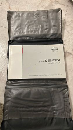 2004 Nissan Sentra Owners Manual Book With Cover Case