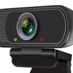 Full HD 1080P Webcam with Privacy Shutter and Tripod, Pro Streaming Web Camera with Microphone,