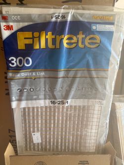 3M Filtrete 300 Air Filter 16x25x1 box has 4 filters