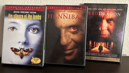 Silence of the Lambs / Hannibal Lecter Trilogy DVD Lot - Tested/Clean