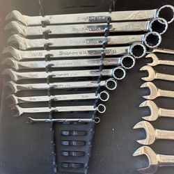 Snap On Standard Handle SAE Combo Wrench Set