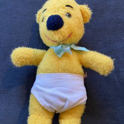 Small Vintage Sears Stuffed Baby Winnie The Pooh 