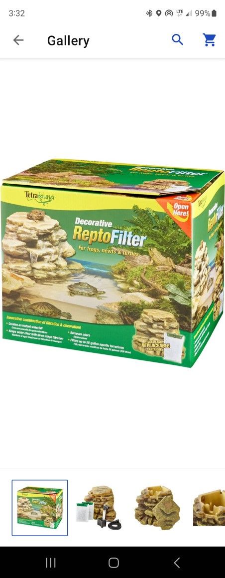 Tetrafauna Submersible Aquarium Decorative Repto Filter (Brand New In box) 