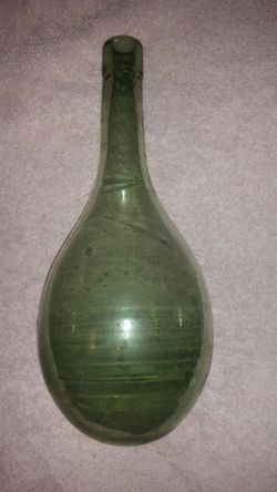 Antique Glass Wine Bottle
