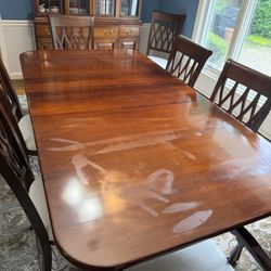 FREE- Dining Room Table Only  (Imperfection On Top/Table Pads included)  - NO CHAIRS 