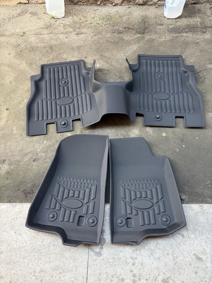 Floor Mats Liners Fit for 2018-2024 Jeep Wrangler JL Unlimited 4 Door (Not for JK or 4XE) 18-24 Jeep Wrangler JL All-Weather Anti Slip Waterproof TPE