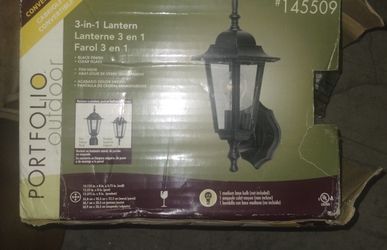 outdoor lamp open box $7