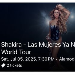 Shakira concert Tickets (2)