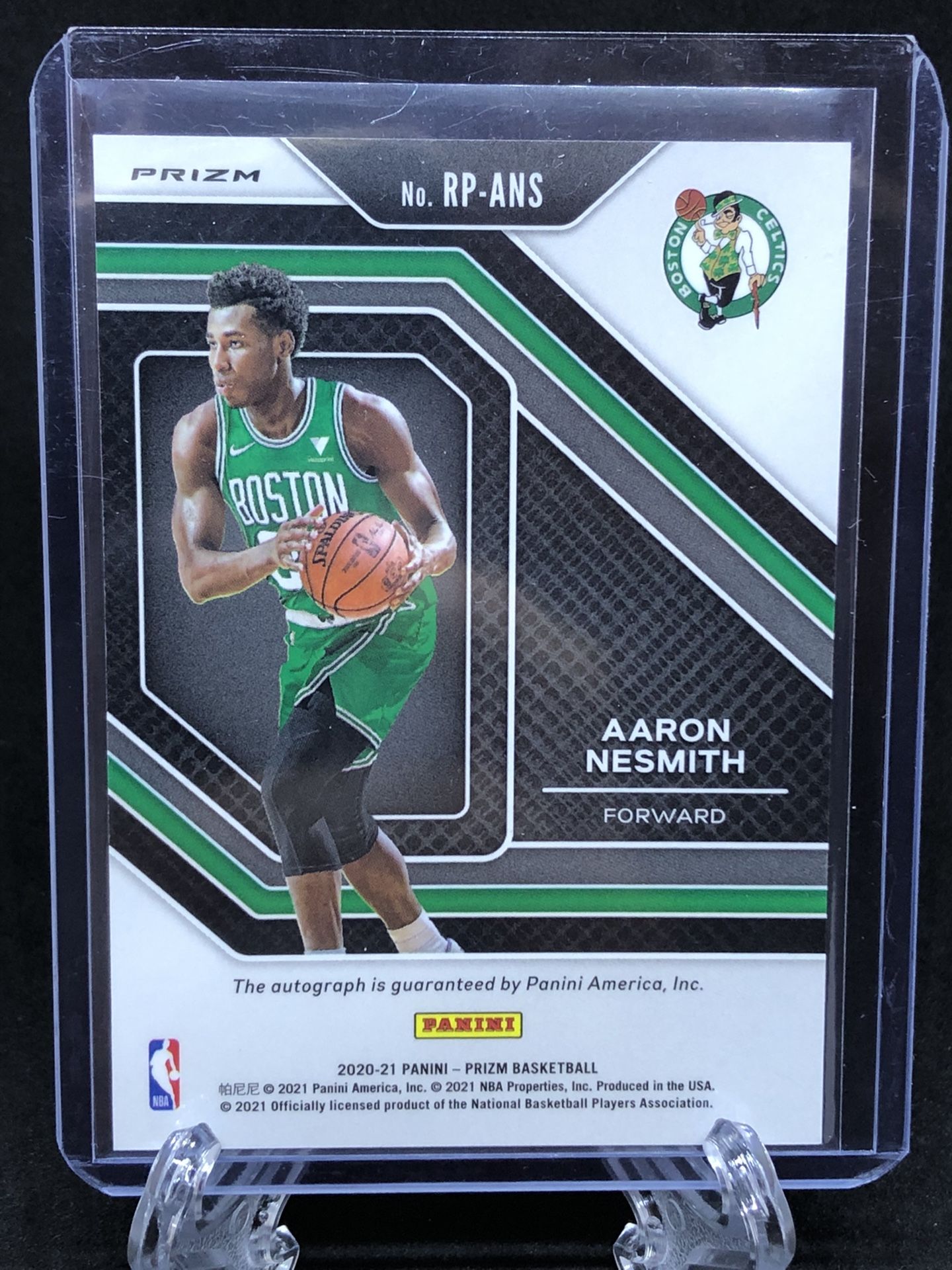 2020-21 Aaron Nesmith Rookie RC Penmanship Auto Silver Prizm 
