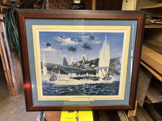 T. Weddel Framed Print “Kingfisher” WWII military art)