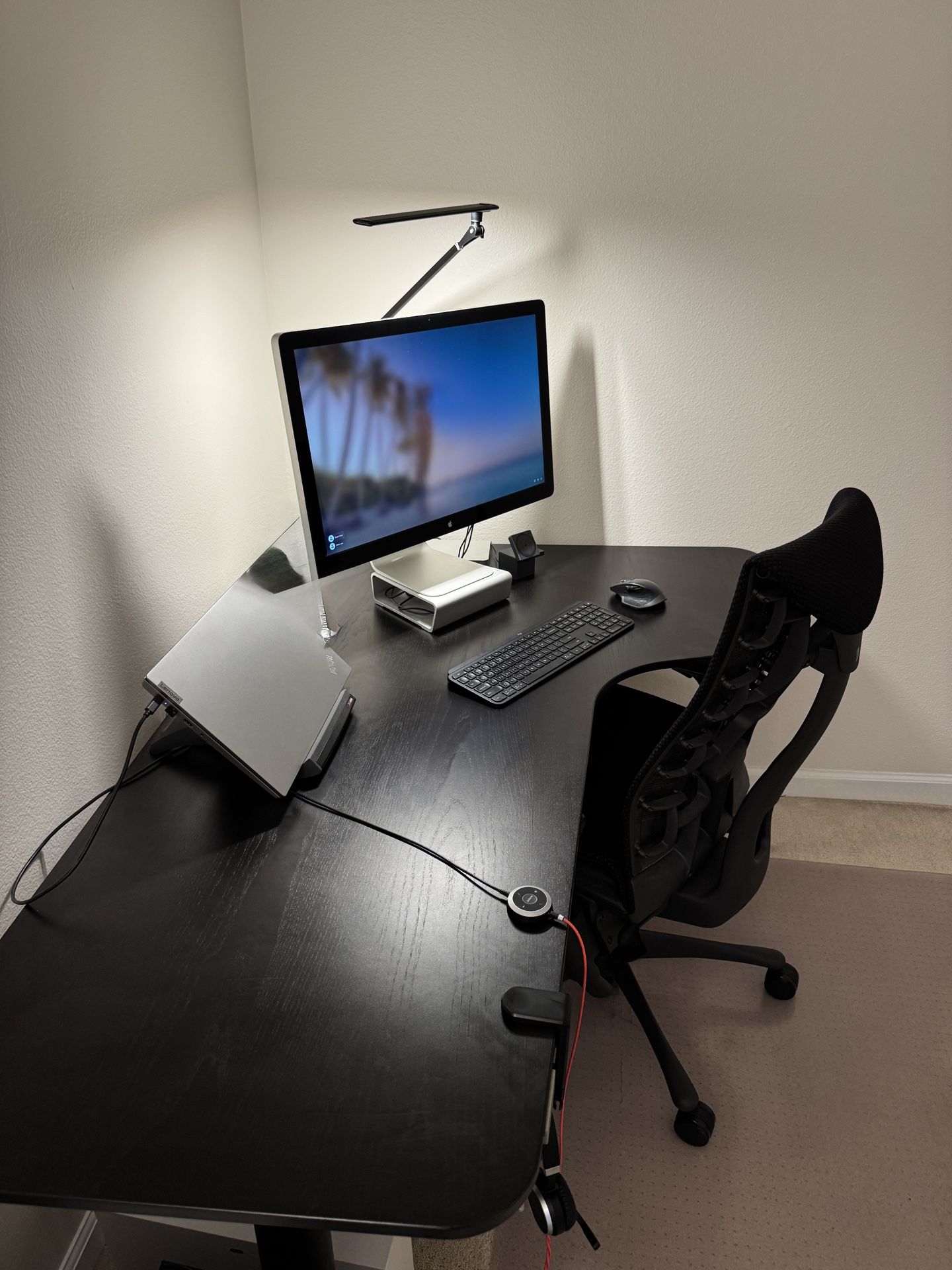 IKEA BEKANT Electric Standing Desk – Black on Black (1 Available