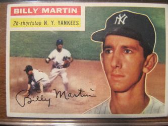1956 Topps Baseball Billy Martin #181