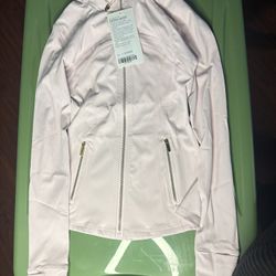 Light Pink Lululemon Refine jacket Size 2 