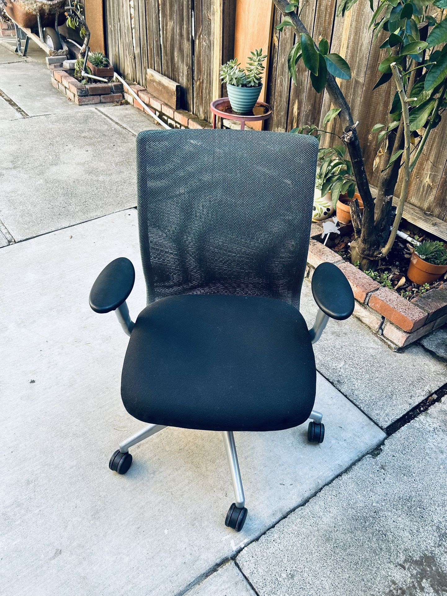 40 office chairs available in good condition, adjustable, $25 each.