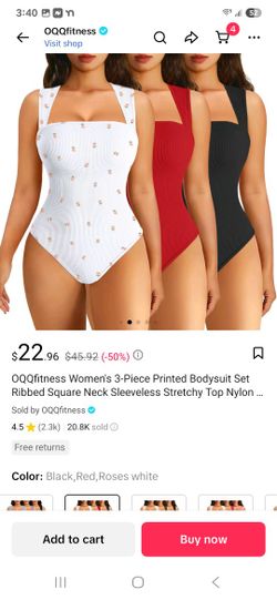 OQQ Ribbed Bodysuit