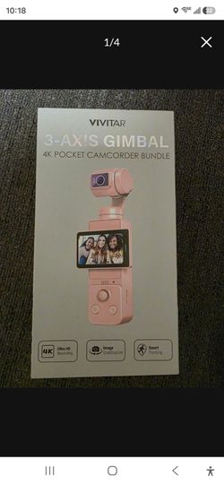 Vivitar 3-Axis 4k Pocket Camcorder Bundle