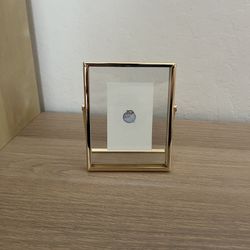 Itty Bitty Blueberry Hand Painted Custom Gold Leaf Gold Frame 4x5 Inches 