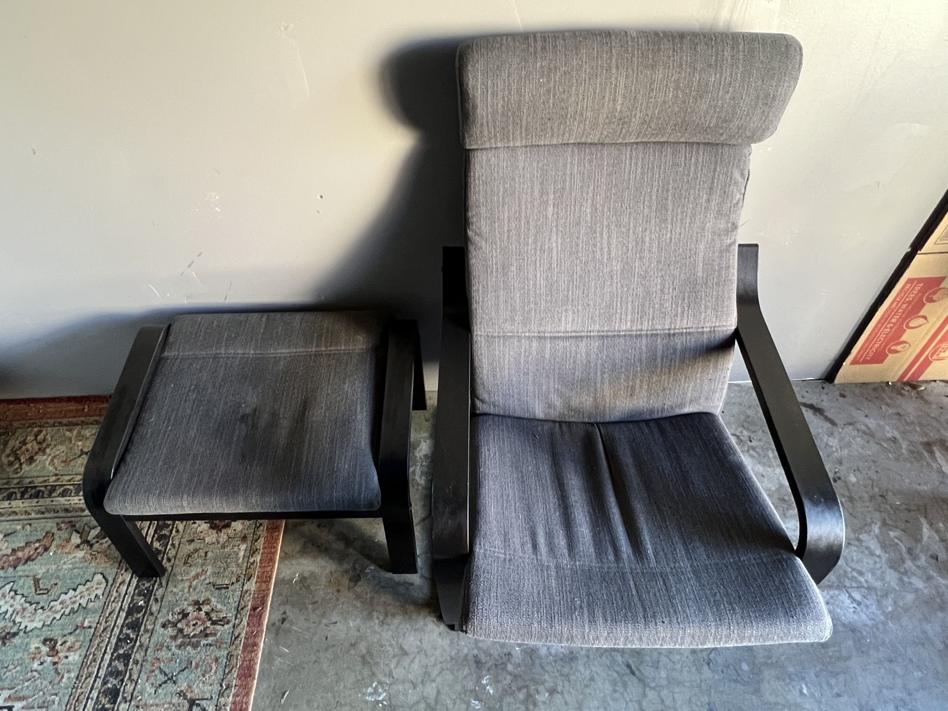 POÄNG armchair And Ottoman.