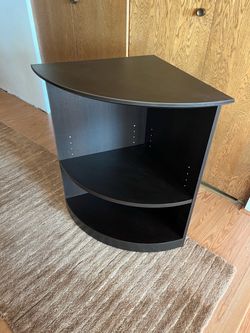 Dark Brown Corner Table Night Stand