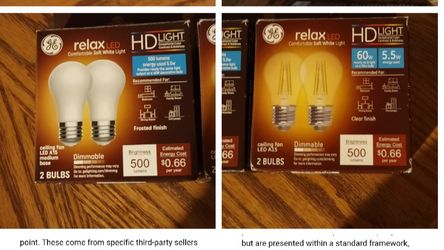 2x GE LED BULBS SETS