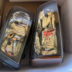 05 silverado headlights black housing 