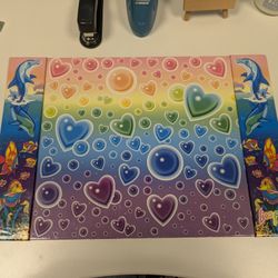 Vintage Lisa Frank Desk Mat 