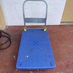 1320-lb Capacity 4 -Wheel Blue Steel Heavy duty platform truck