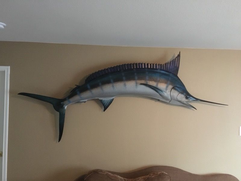 Marlin mount fish taxidermy 8 foot