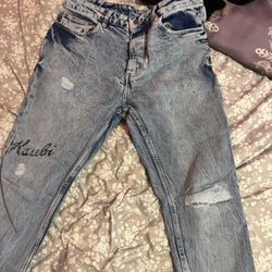 Blue ksubi Jeans.