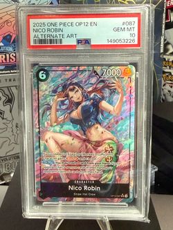 PSA Pokemon slabs one peice Nico mega starmie SIR ancient Mew mega gengar ex
