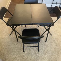 Black Table Set Never Used