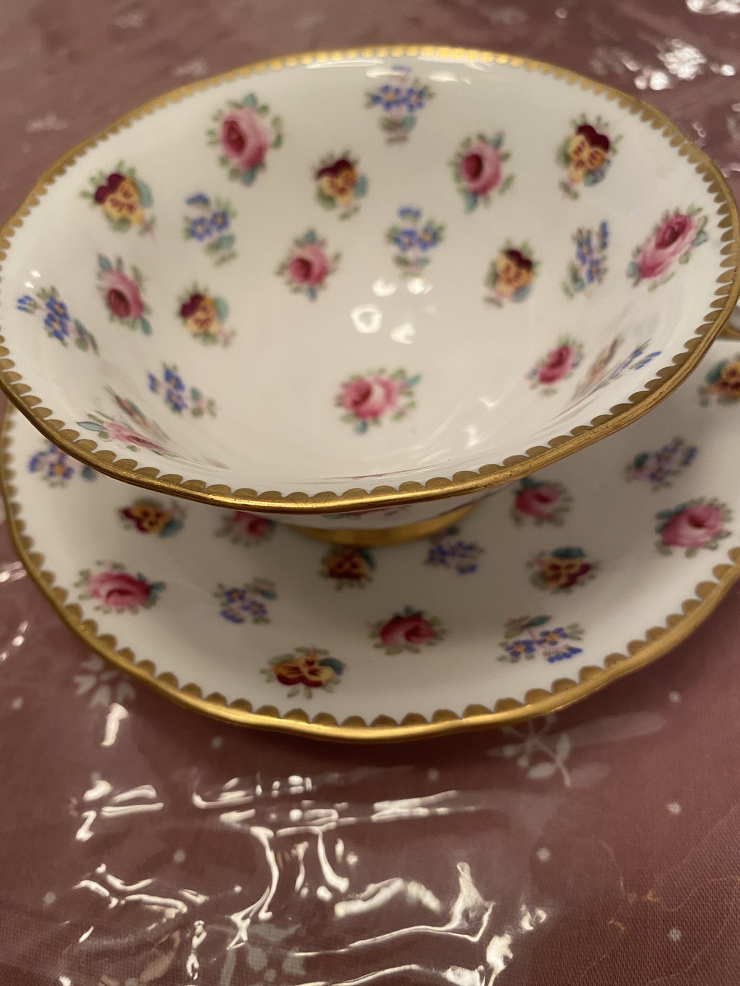 Antique, Royal Chelsea cup and Saucer #382A. Made in England.