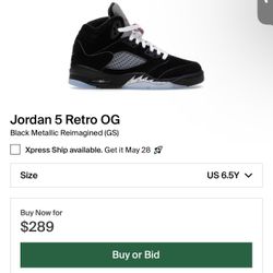 Jordan 5 Retro OG