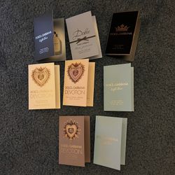 Dolce & Gabbana Perfume/EDT Collection 8pc Sample Vials Spray Set