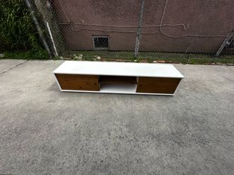West Elm Mid Century Modern Low Floating Media Console Entertainment Center Tv Stand Cabinet Sideboard