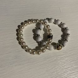 Set Bracelet Handmade White 