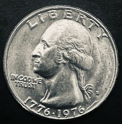 Vintage 1776 : 1976 P&D Bicentennial Coins Drummer Boy 40 Quarter Coin Roll Extra Fine - Uncirculated