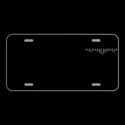 License Plate Novelty Car Front Graphics Spiral Curve Egyptian Art