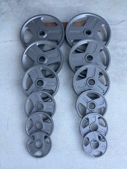 WEIDER Olympic Barbell Grip Weight Plates $250