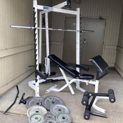 Gym Weights Bar Bench 