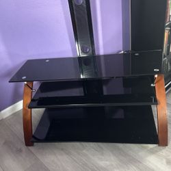 3tier Smoked Glass Tv Stand