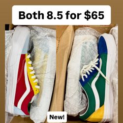 Vans Brand New Both For $65